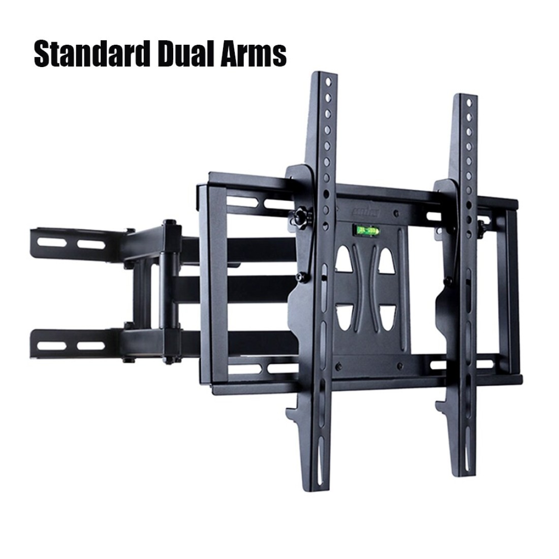 Generic-Dual arms Monitor Arm Television Screw Bracket Multi-directional Motion 26&#39;&#39;-55&#39;&#39; 22&#39;&#39;-50&#39;&#39; LCD LED Monitor Holder Arm Mount Bracket Loading 30-45kg Easy Installtion