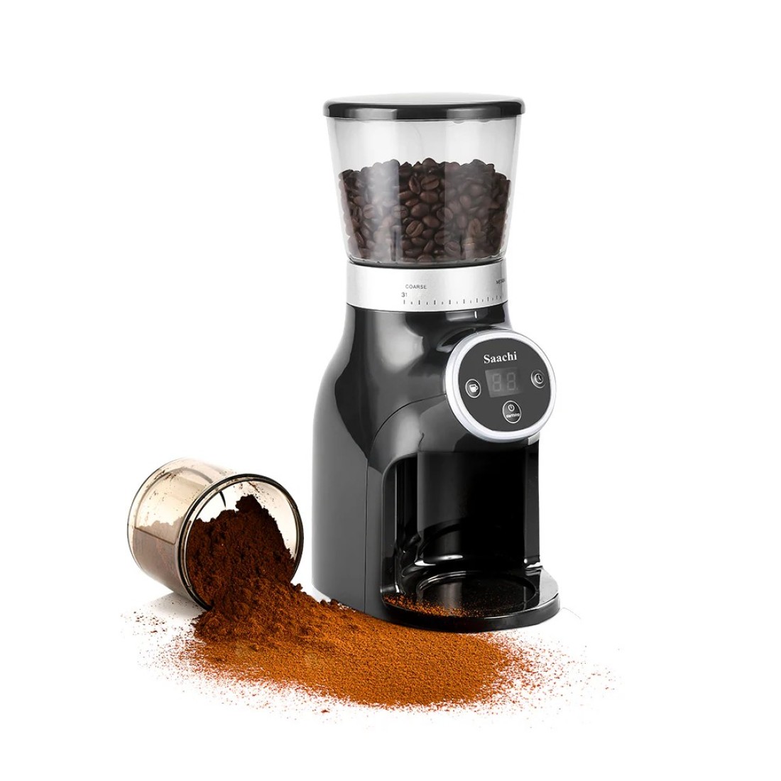 Saachi Coffee Grinder NL-CG-4966-BK With Digital Control Panel