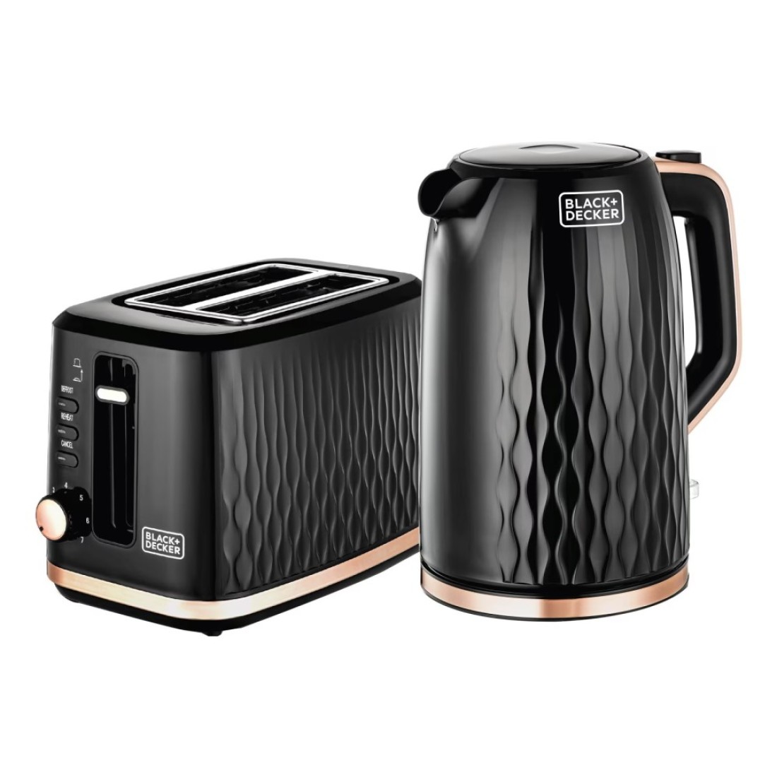 بلاك أند ديكر طقم إفطار MBF90-B5 - أسود وذهبي وردي