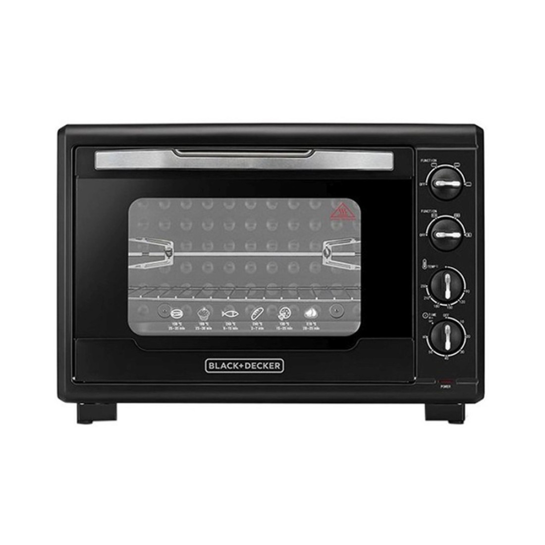 Black+Decker Electric Toaster Oven 55L TRO55RDG-B5 Black