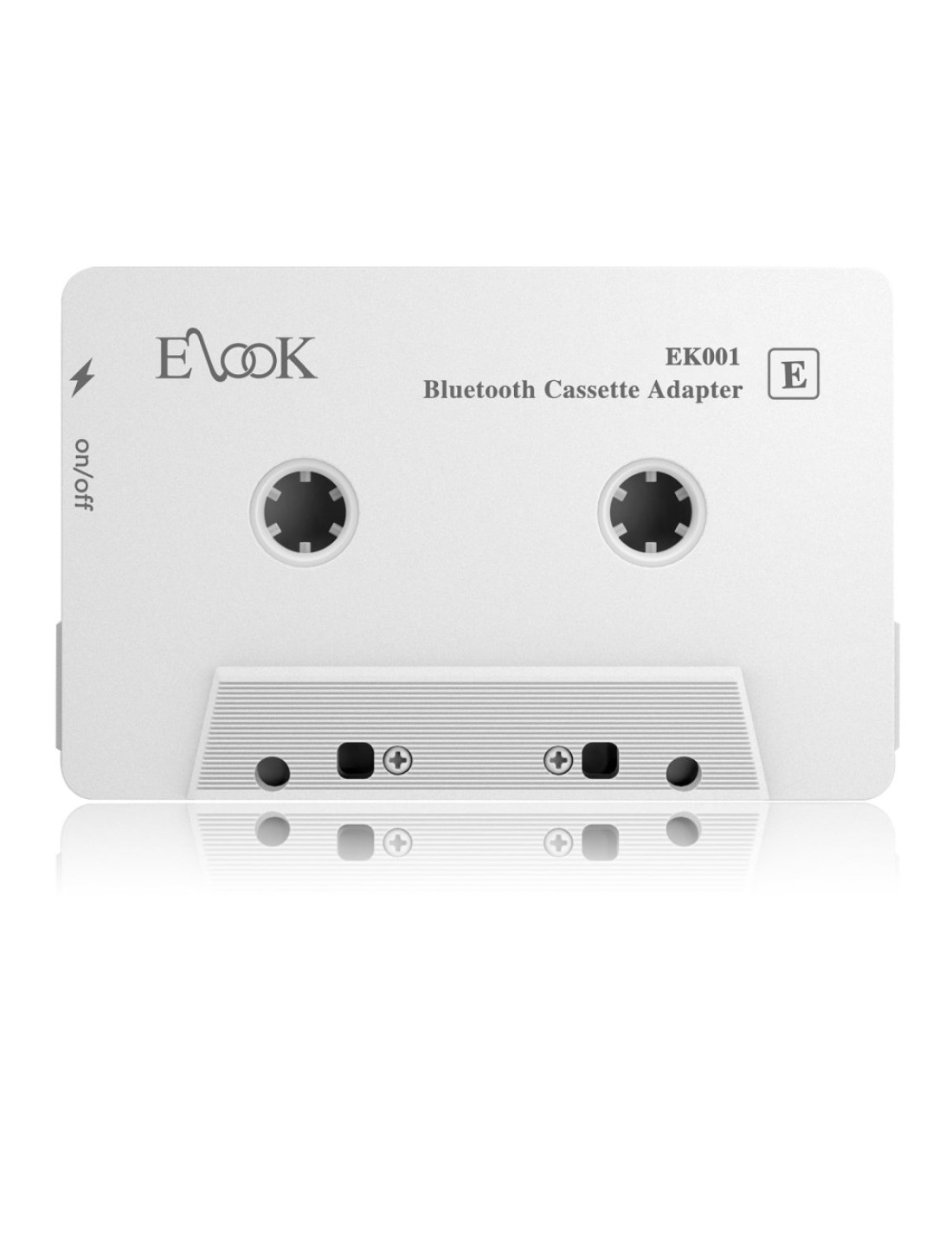Elook Car Audio Receiver, Bluetooth Cassette Receiver Tape Aux Adapter Player with Bluetooth 5.0, White