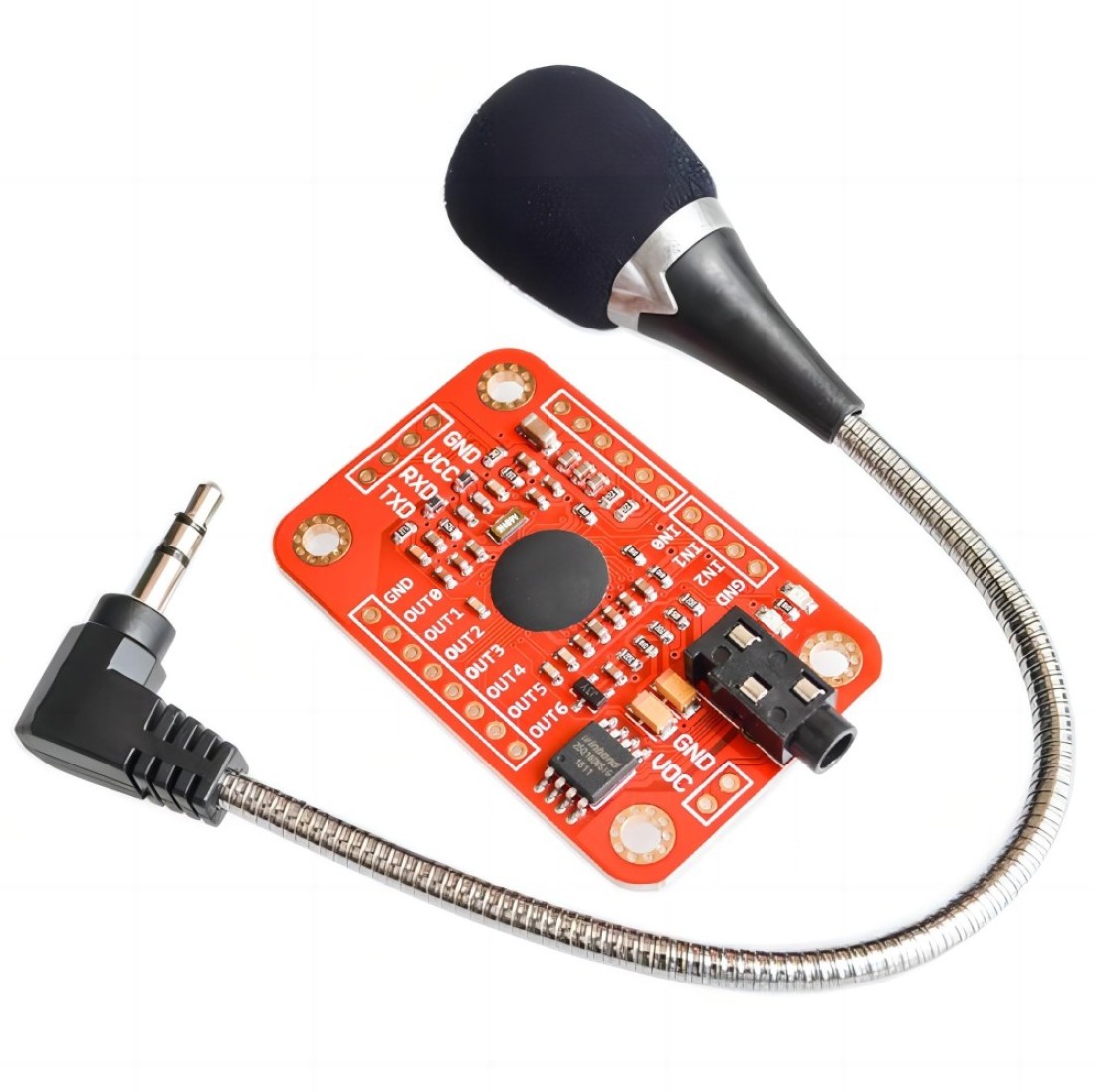 WWZMDiB Speak Recognition Voice Recognition Module V3 Voice recognitionArduinoCompatible Supports up to 80 Voice Commands