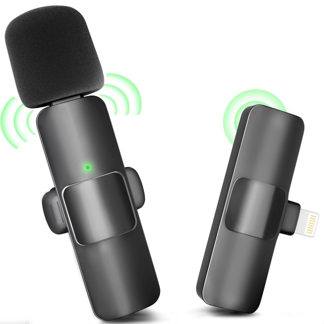 Canisflax Wireless Lavalier Microphone for iPhone, iPad - Mini Microphone Bluetooth Lapel Mic for Video Recording Tiny Clip on Microphone Phone Mic for Podcast Camera Vlogging YouTube Tiktok