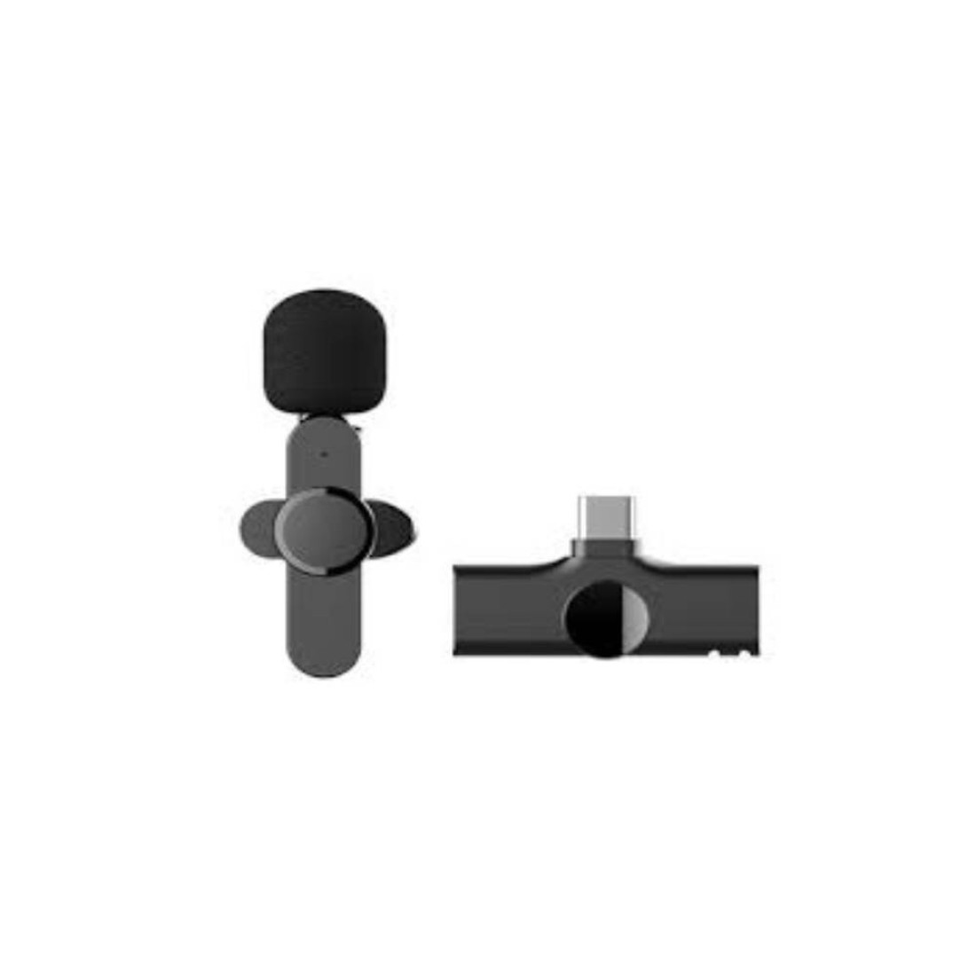 Mini Wireless Lavalier Micrphone Black For Type C