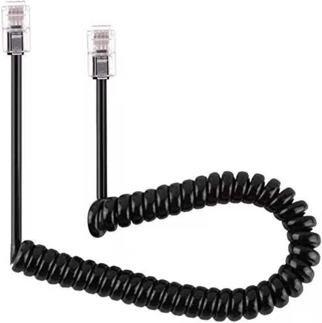 Telephone Phone Handset Cable Cord, Stretch Length: 2m Landline Phone Handset Cable Cord