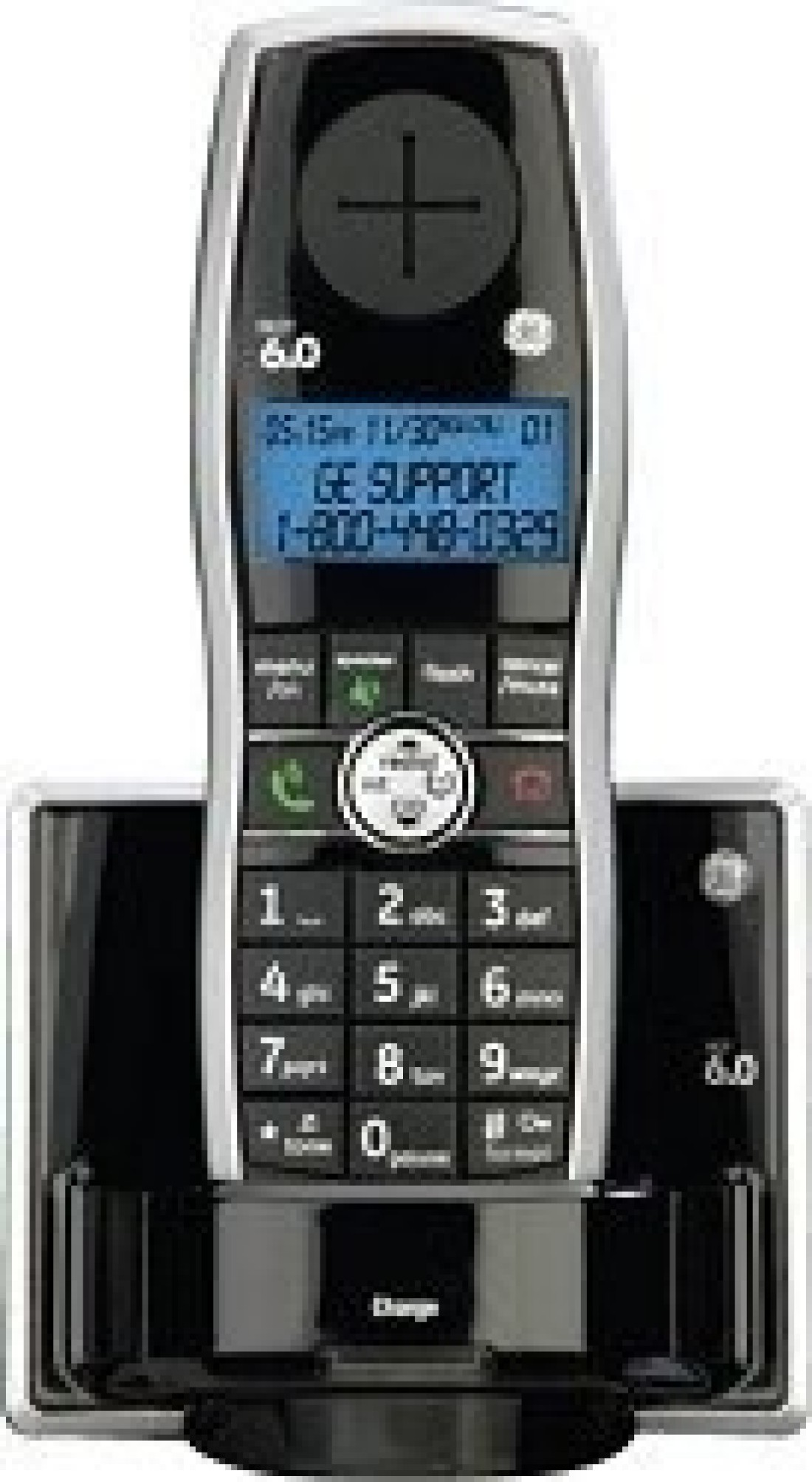 GE Dect 6.0 Black Cordless Accessory Handset for 28871 and 28861 Phones (28802FE1)