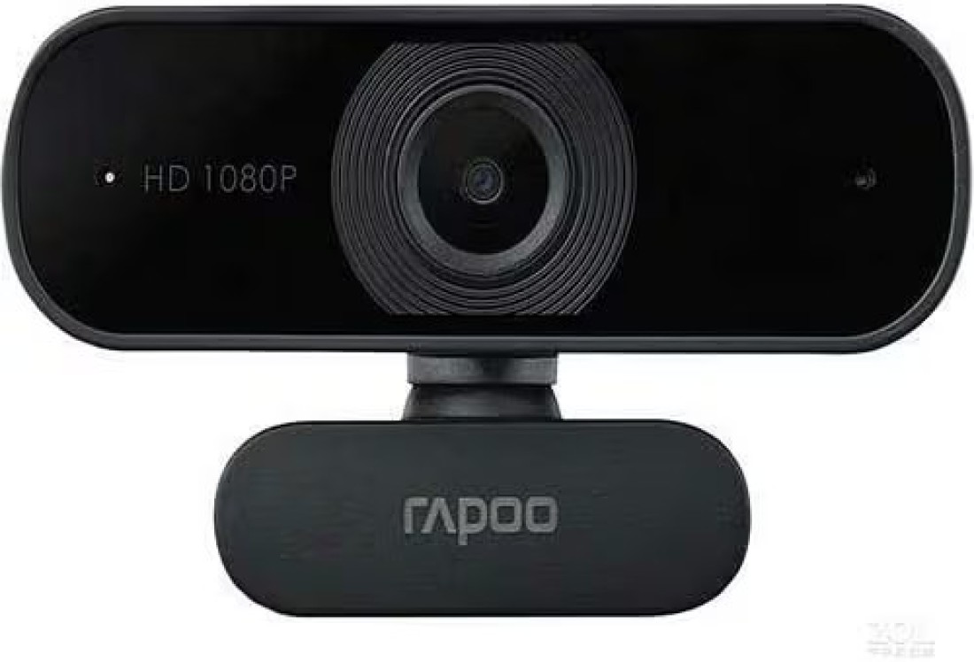 Rapoo C260 USB Full HD Webcam For PC/Laptop, 1080P - Plug And Play - Black