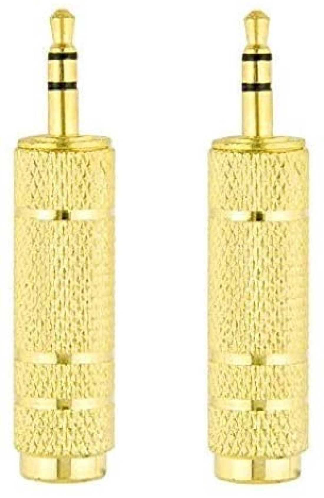 DKURVE&reg; 6.5 mm Female to 3.5 mm Male Headphone Audio Stereo Sound Adapter Plug Converter Connector Adapter Jack (Gold Plated) (PACK OF 2)