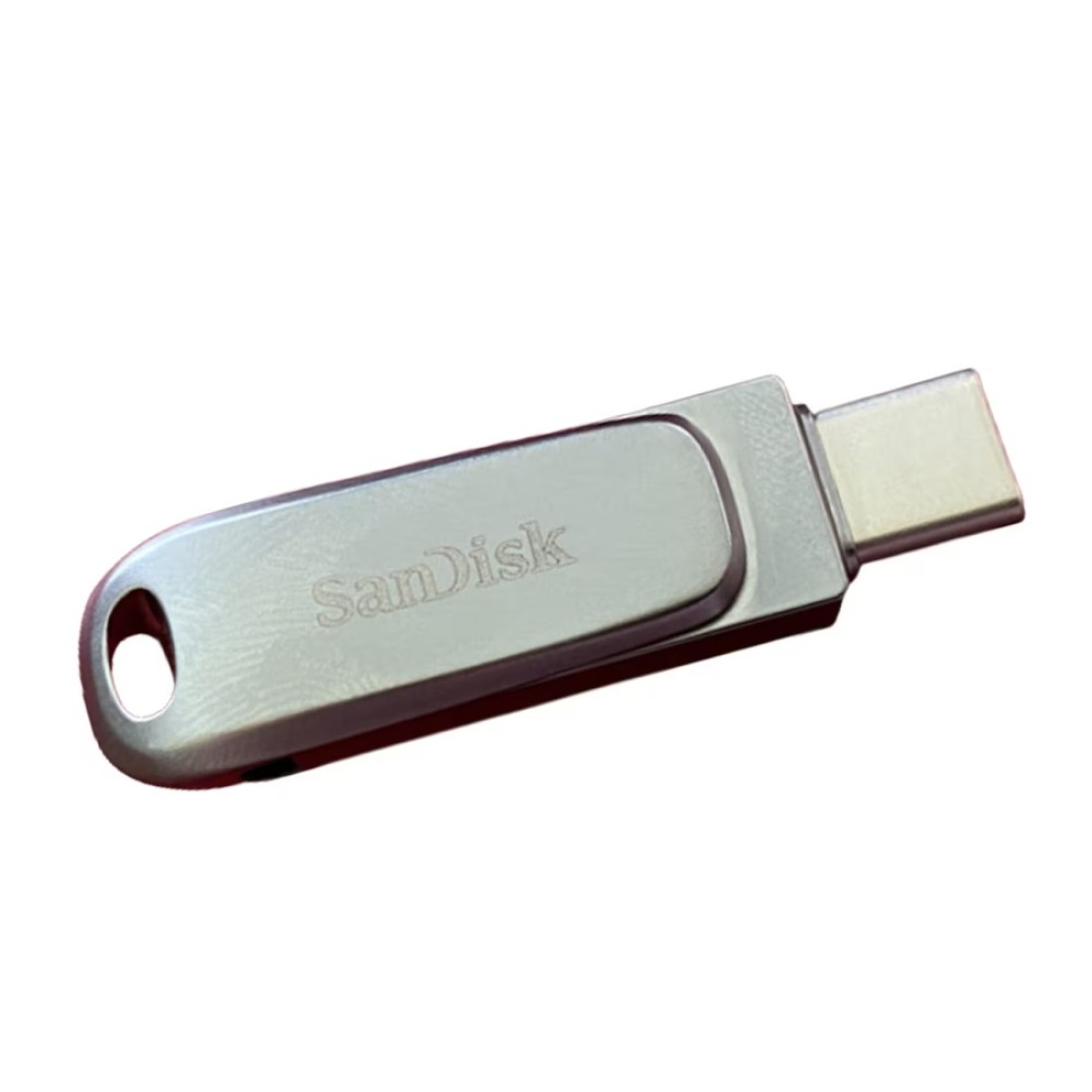 سانديسك ألترا دوال درايف لوكس ذاكرة فلاش USB نوع سي 64 غيغابايت - فضي