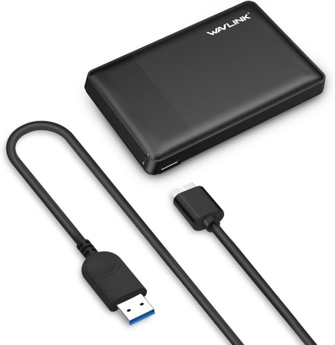 External USB 3.0 Hard Drive Case, Wavlink Hard Drive Enclosure, Support SATA I/Ii/Iii/HDD/SSD Hard Disk Case, Hard Drive Reader With LED Indicator, Support Uasp &amp; 2TB Drives