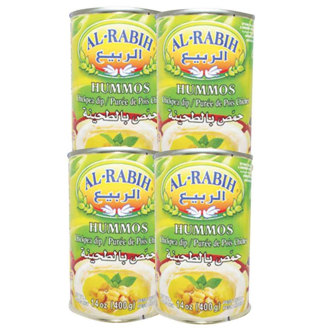 Al Rabih Tahineh Hommos 400g Pack of 4