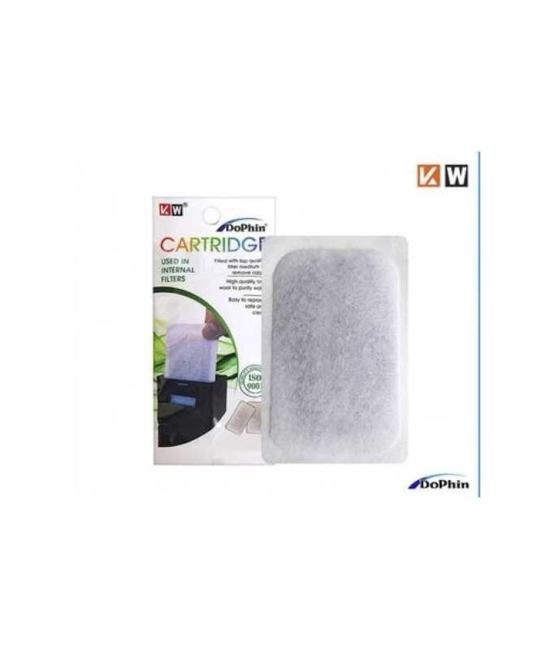 2 pc- KW Zone Dophin Internal Filter Cartridge for FC-602