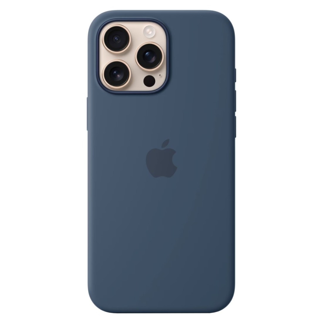 Apple Silicone Case Cover With MagSafe For iPhone 16 Pro Max Denim