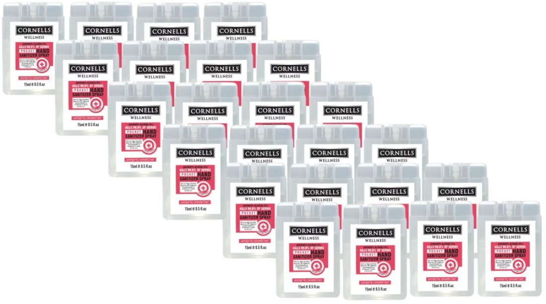 Cornells Wellness Pocket Hand Sanitizer Spray, 15ml - Pack Of 24