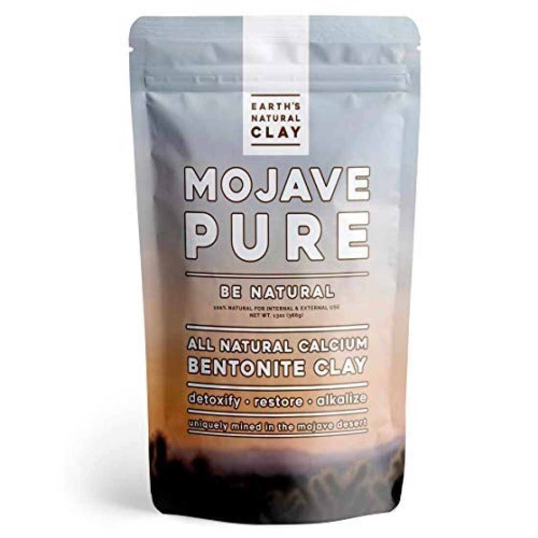 Calcium Bentonite Clay Powder for Internal and External Use 13oz Pharmaceutical Grade Montmorillonite by Earth&#39;s Natural Clay