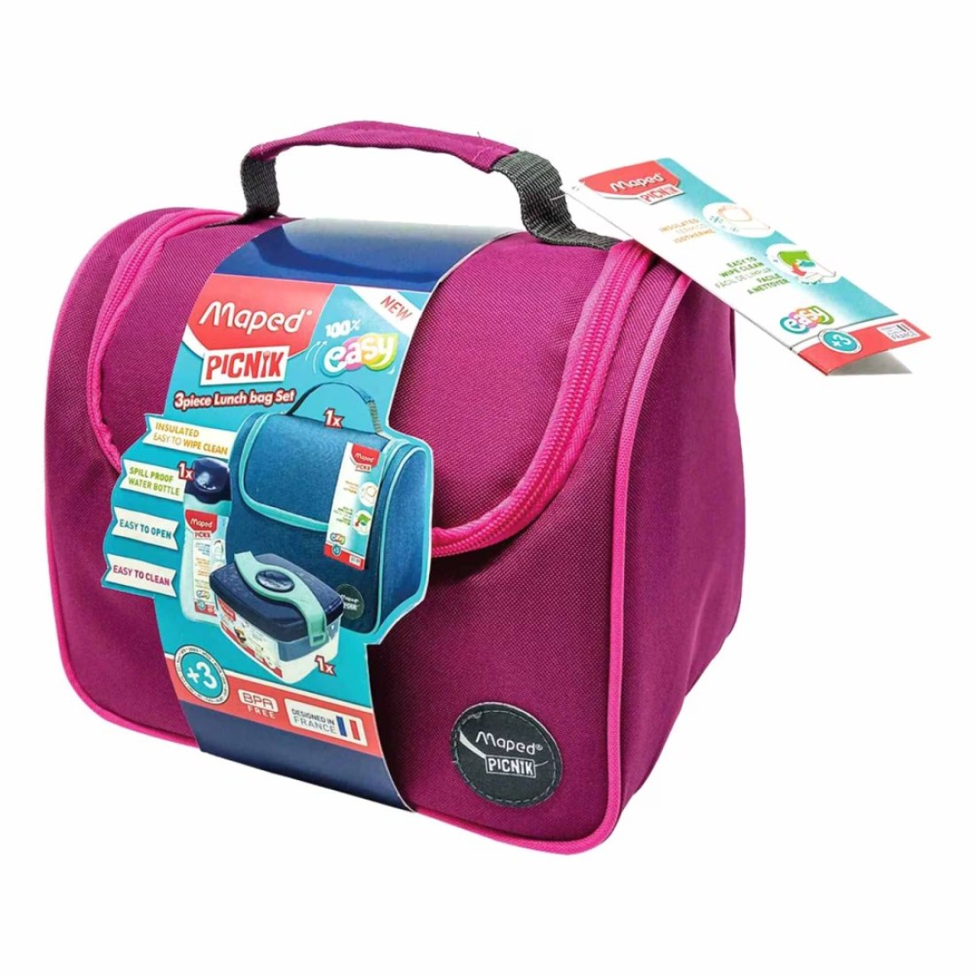 Maped Picnik Origins Lunch Bag Combo Set Pink 3 Years and above