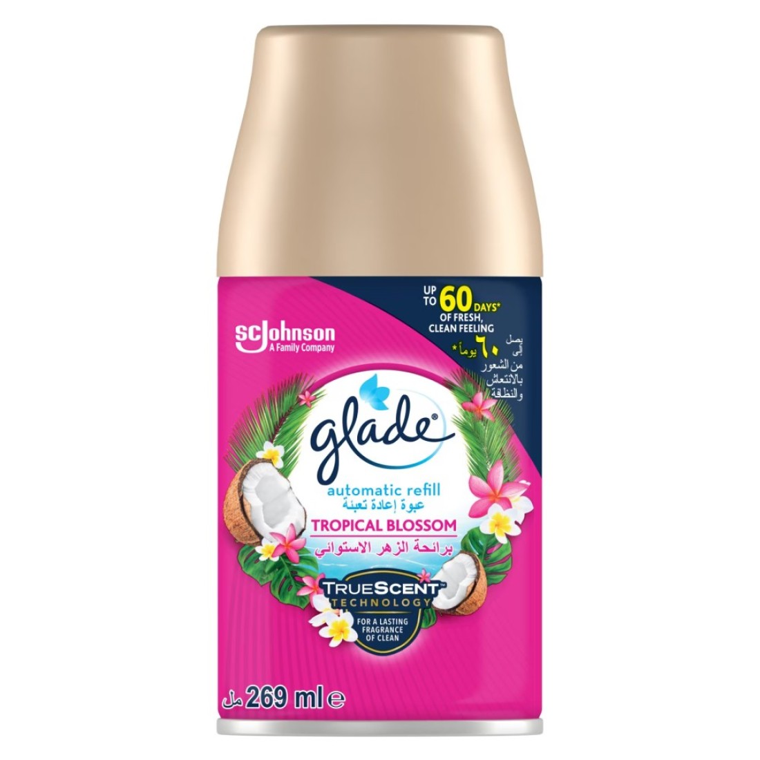 Glade Exotic Tropical Blossoms Automatic Spray Refill Clear 269ml