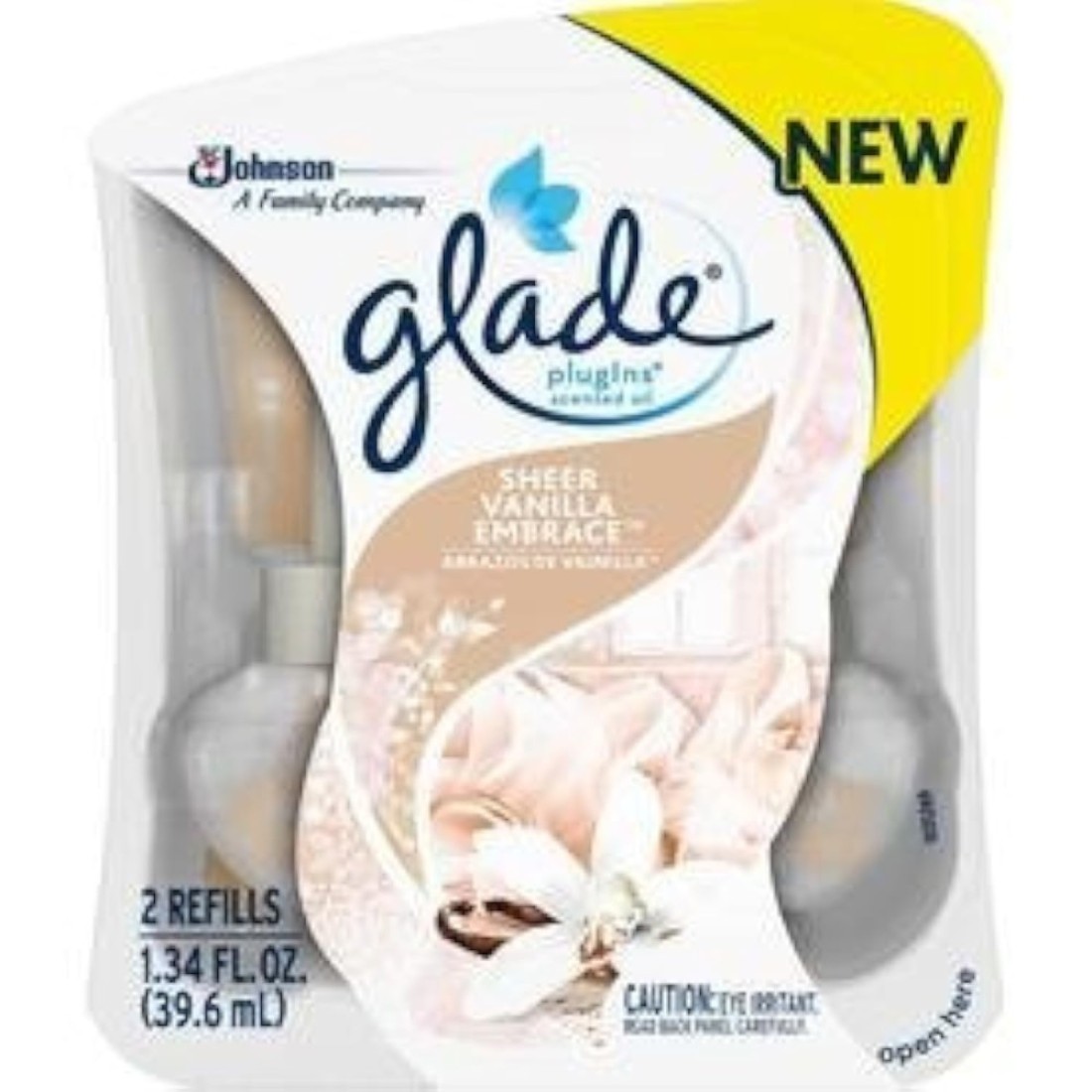 Glade Sheer Vanilla Embrace Glade PlugIns Scented Oil 2 Refills 2 Pack