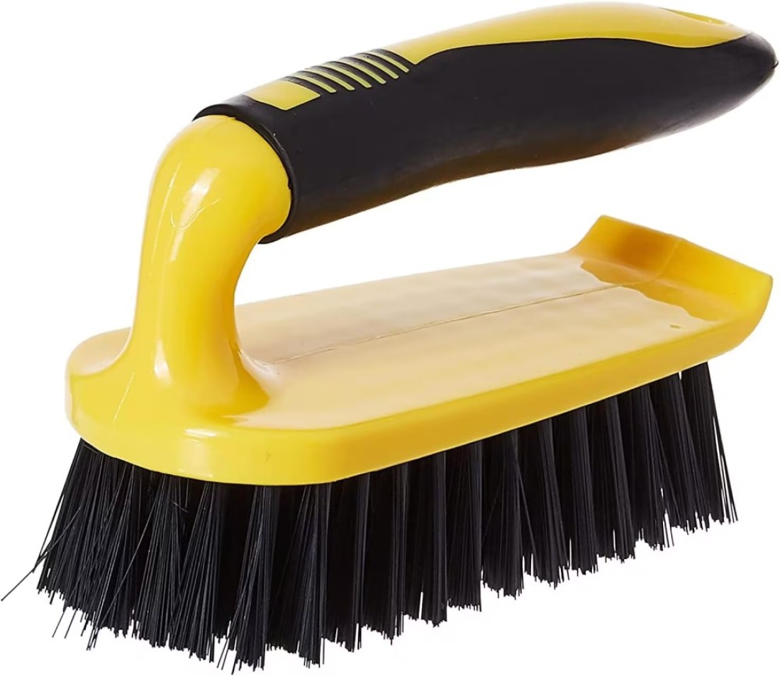 Royalford Floor Brush- Rf11190 Scrubbing Brush With Handle Multi-Purpose Scrub With Bristles For Cleaning Kitchen And Bathroom Cleaning Brush Strong And Comfortable Grip