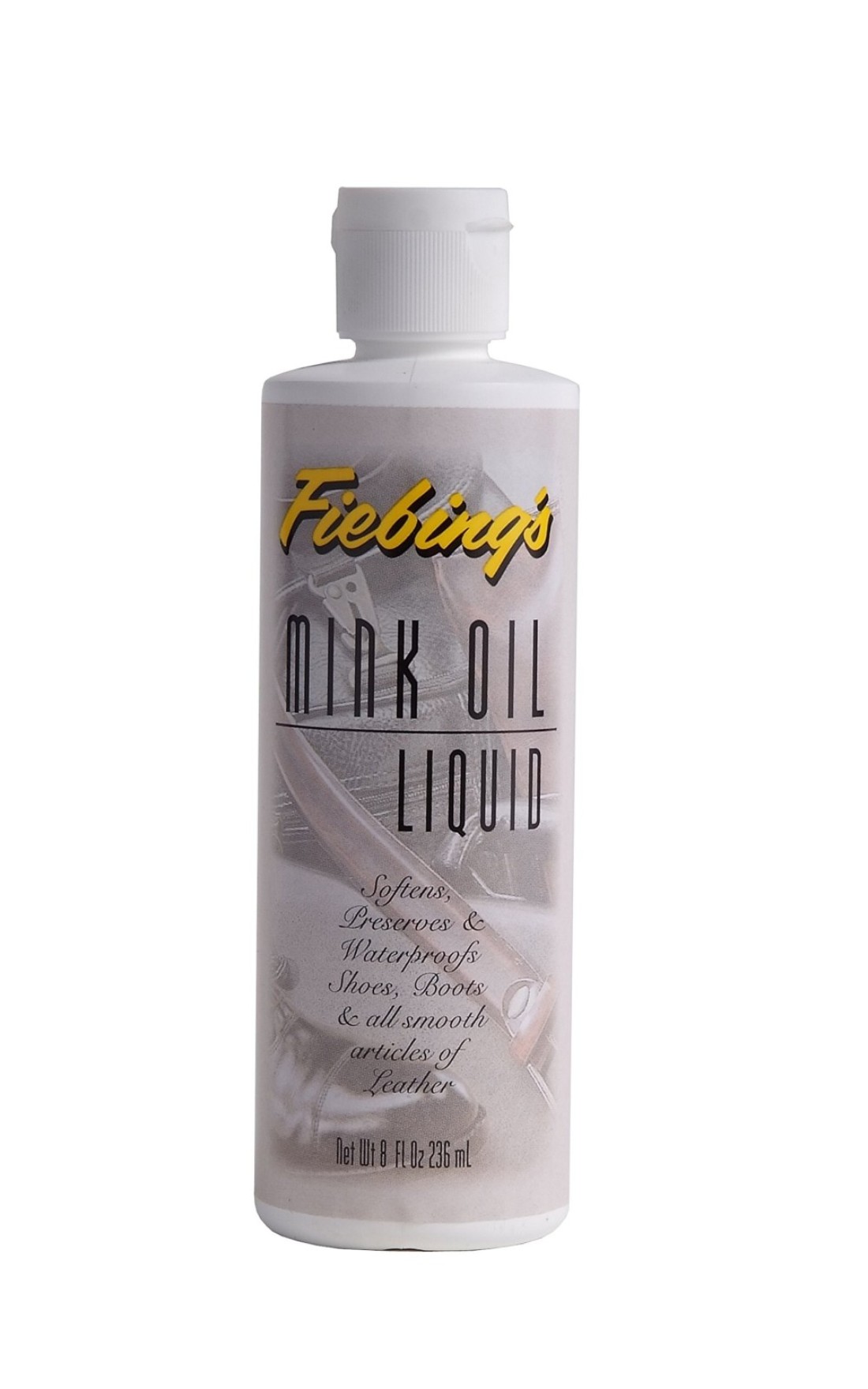 Fiebings Liquid Mink Oil for Leather Boots 8 fl oz Leather Cleaner Conditioner Waterproof Preserve Soften All Smooth Leathercraft Vinyl Prevents Salt Stains Use On Couch Shoe Purse