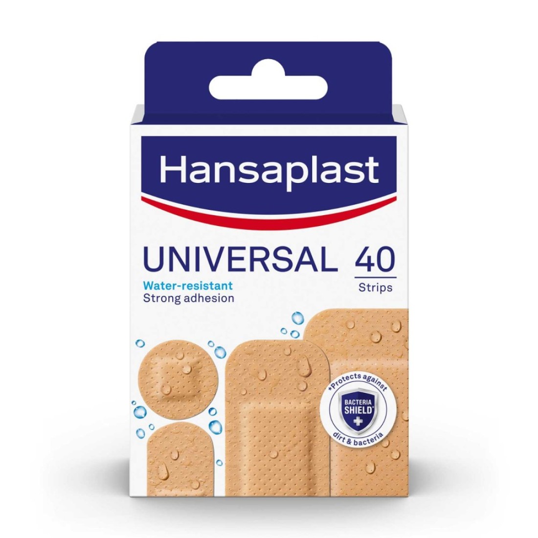 Hansaplast Universal Wound Plasters, Water-resistant, 40 Strips