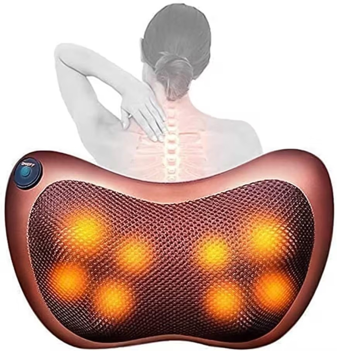 Generic Multifunctional Car And Home Massage Neck Pillow Machine For Body Neck Back Massage Pillow Full Body Massager Car Massage Seat Automotive &amp; Home Car Seat Massager For Back Pain
