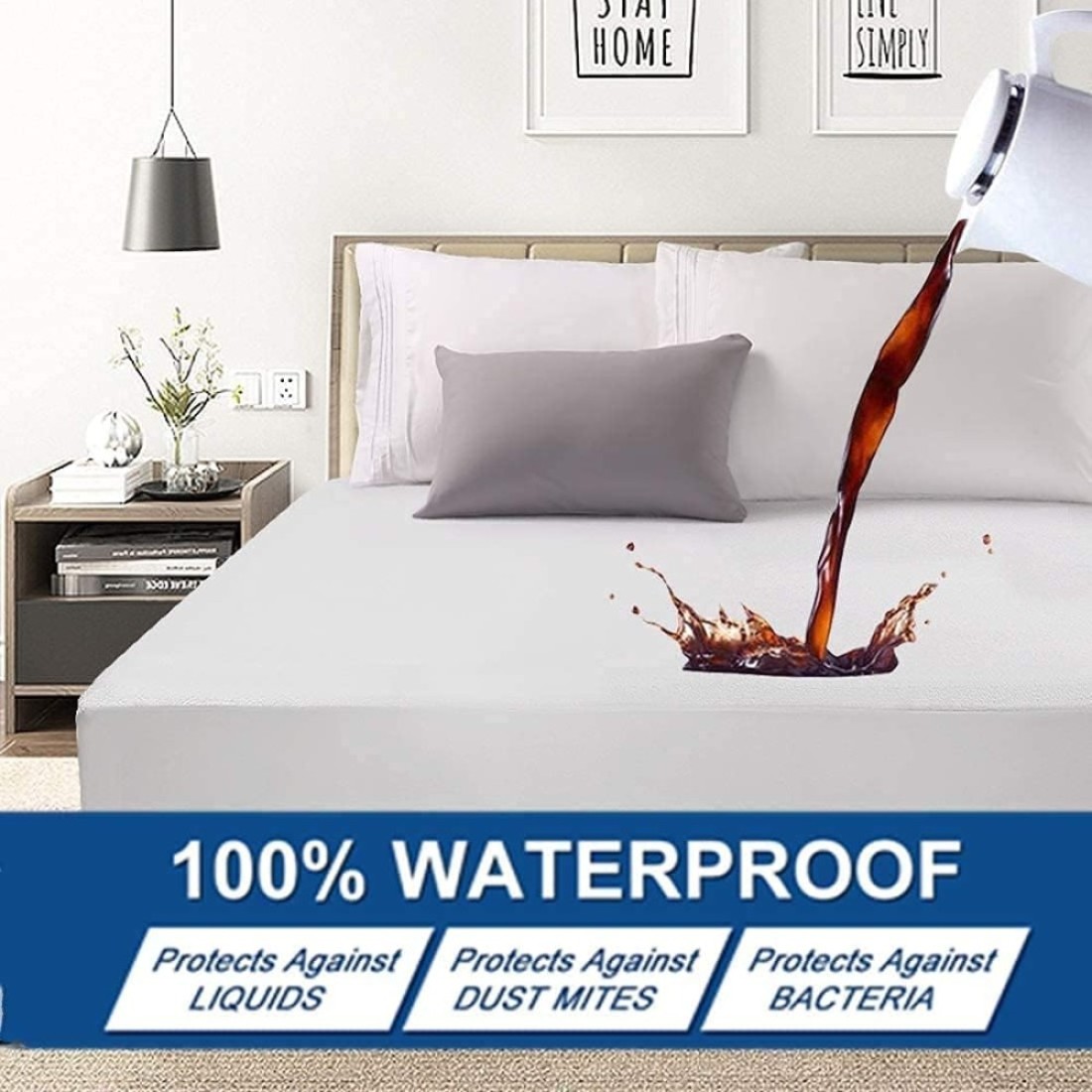 Vital Waterproof Mattress Protector Double 120 X 200 Cm Pack Of 1