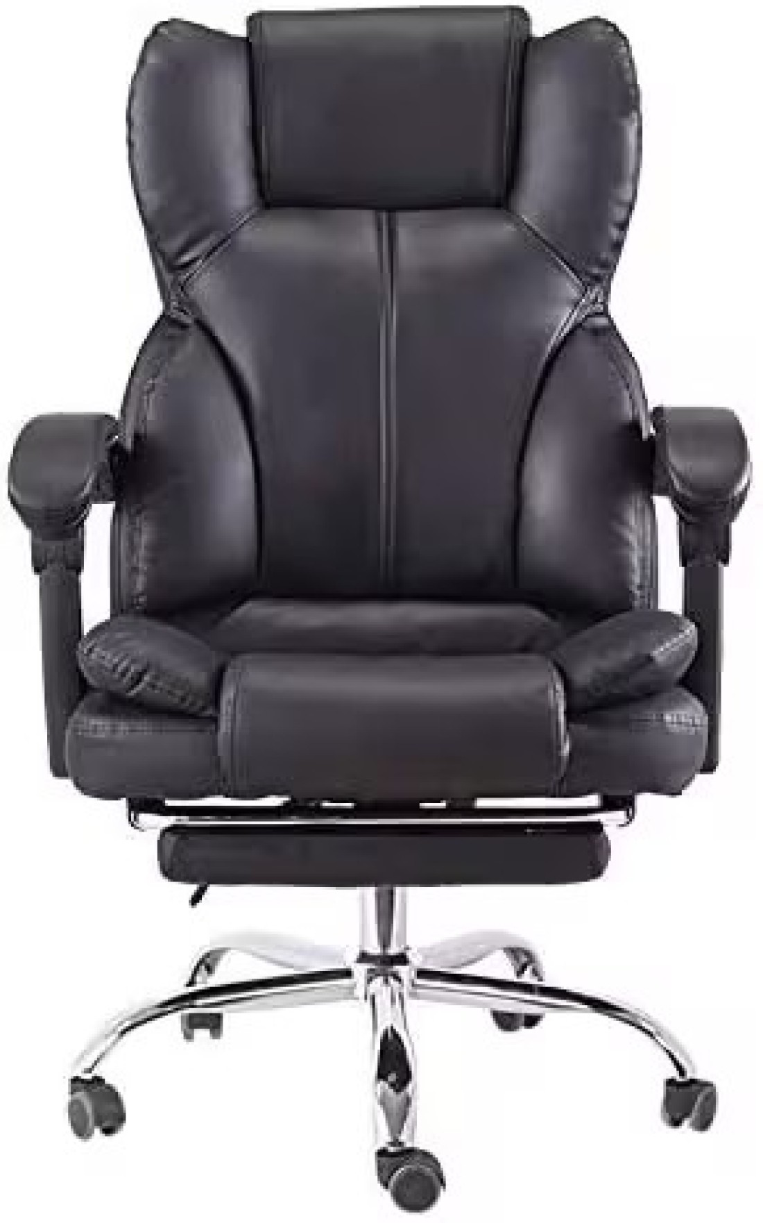 Karnak Boss Executive Office Chair Steel Structure, PU Leather 360 Swivel Desk Gaming Chair High Back &amp; Adjustable Height Computer Table Chair, Soft Foam Gaming Study Chair Lumbar Support, Kc64