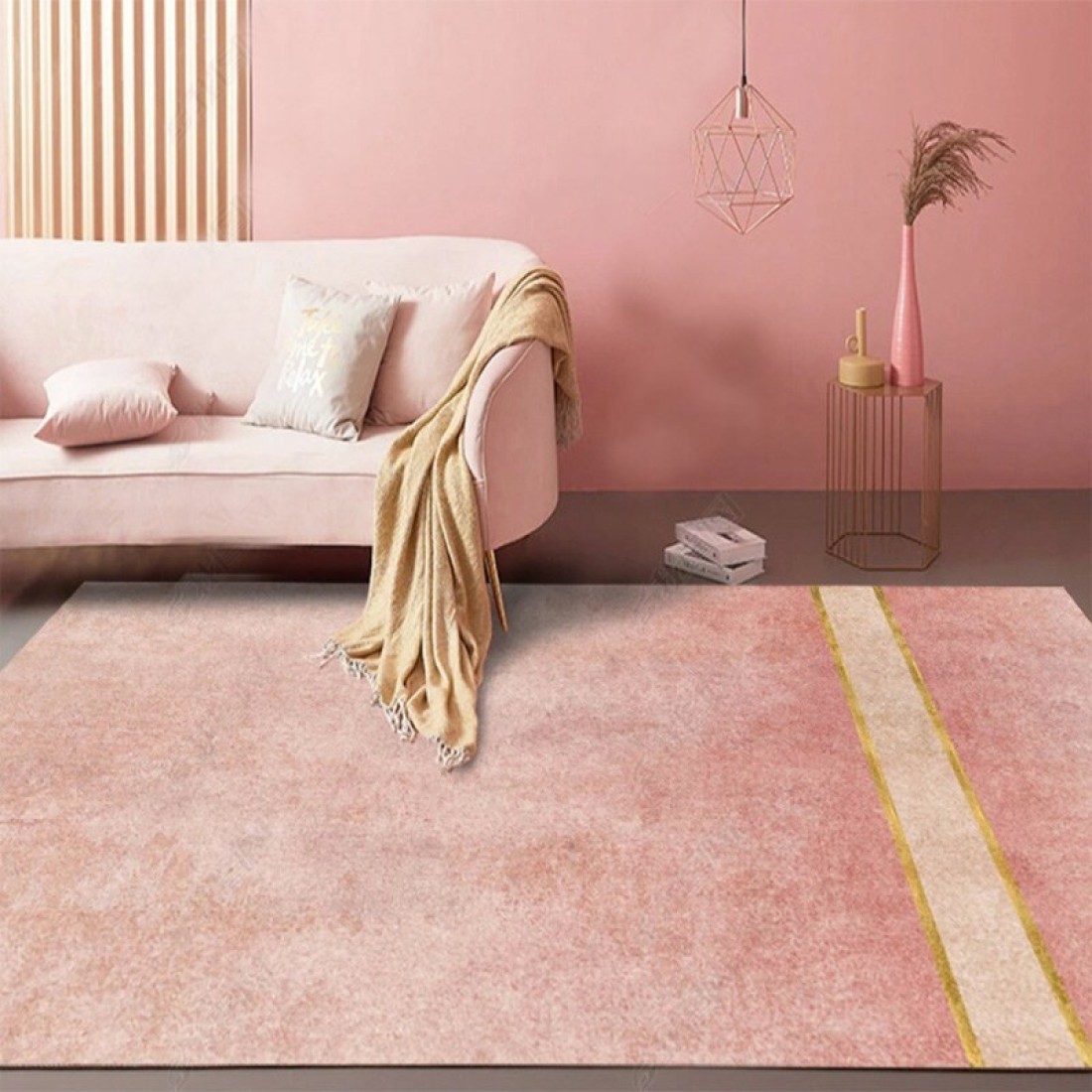 سجادة Mei Homecenter عصرية مضادة للانزلاق مصنوعة من مادة الكشمير الأكريليك (مقاس 120 × 160 سم)