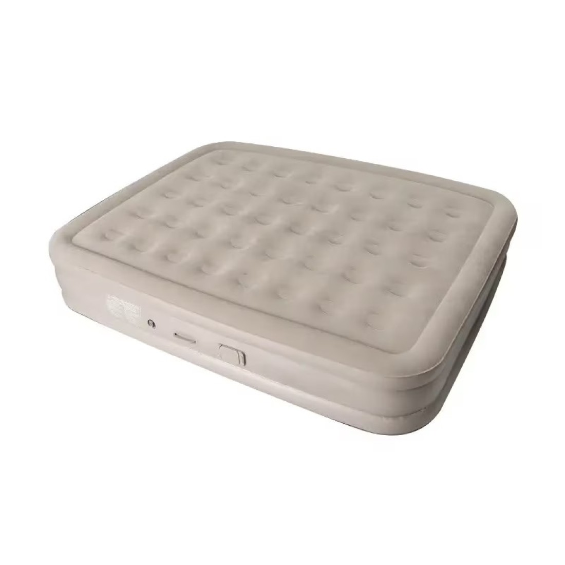 Easy Carry Folding Queen Airbed &ndash; Double Height Inflatable Camping Mattress with Built-in Pump, Automatic Air Inflation
