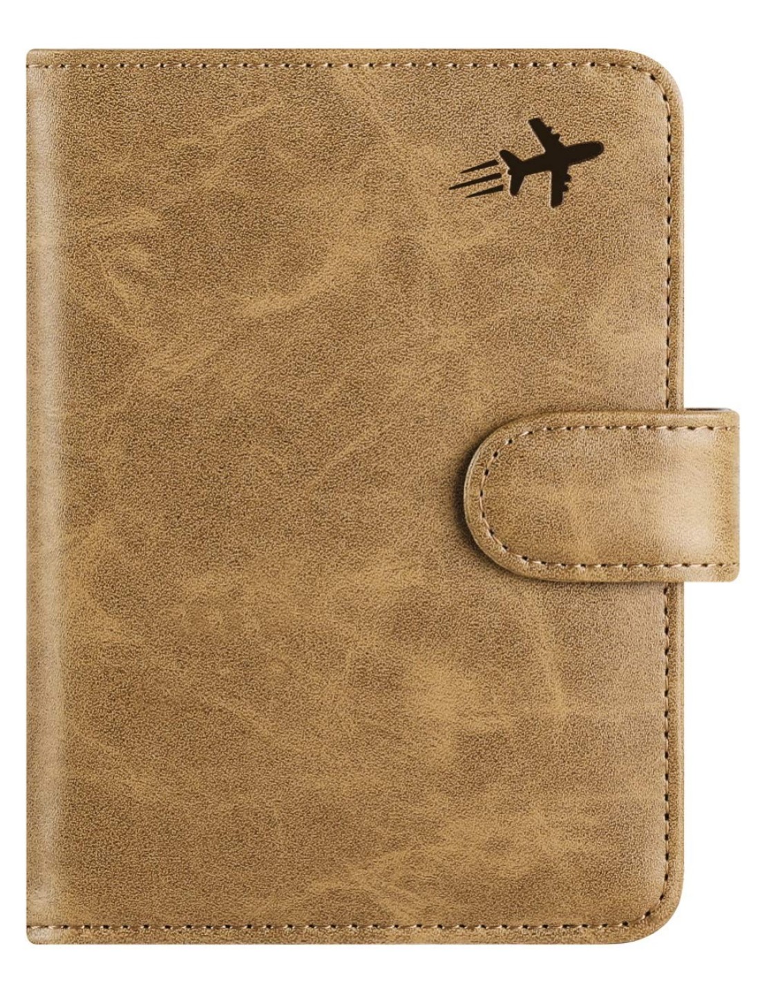 Passport Holder Cover Wallet RFID Blocking Leather Card Case Travel Accessories for Women Men (#Brown)