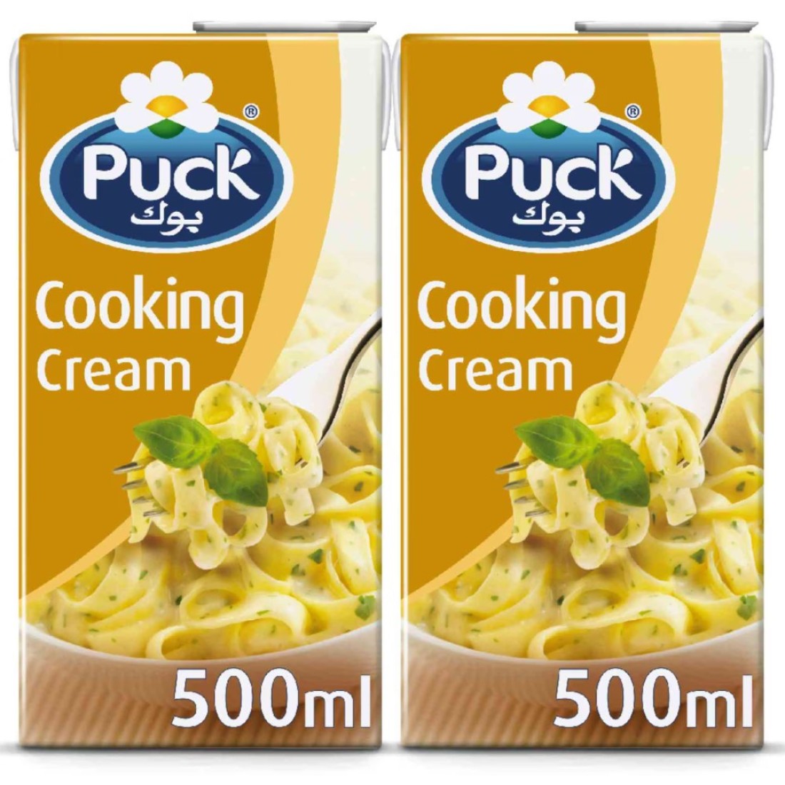 Puck Cooking Cream, 500ml Pack of 2