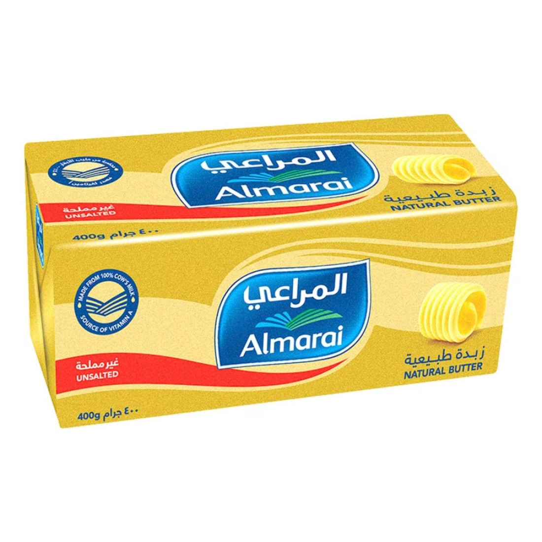 المراعي زبدة طبيعية غير مملحة 400 غرام