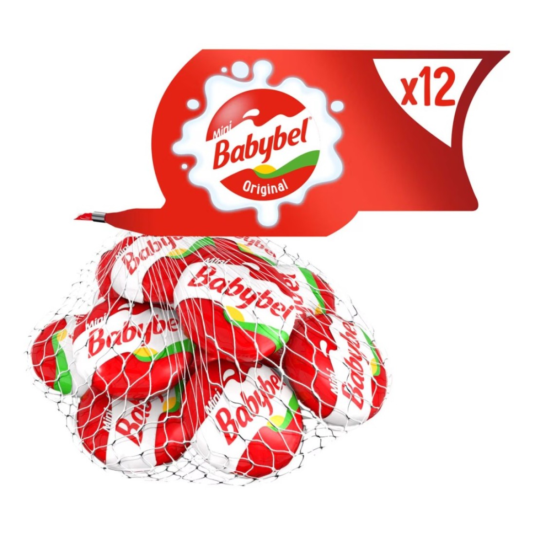 Mini Babybel Original Cheese Snack Pack of 12 Pieces 240g