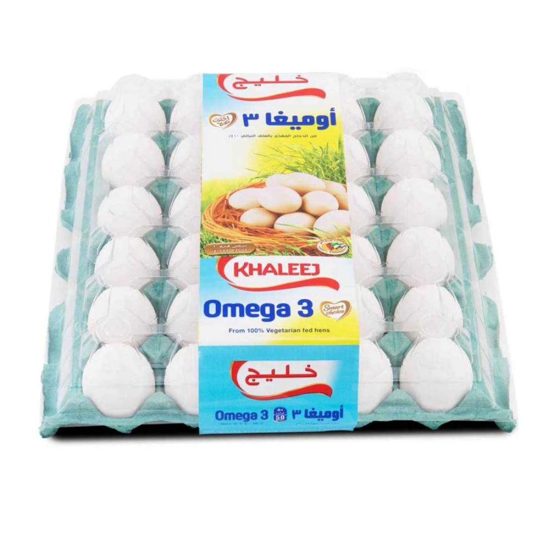 خليج بيض أبيض أوميغا 3 30 قطعة