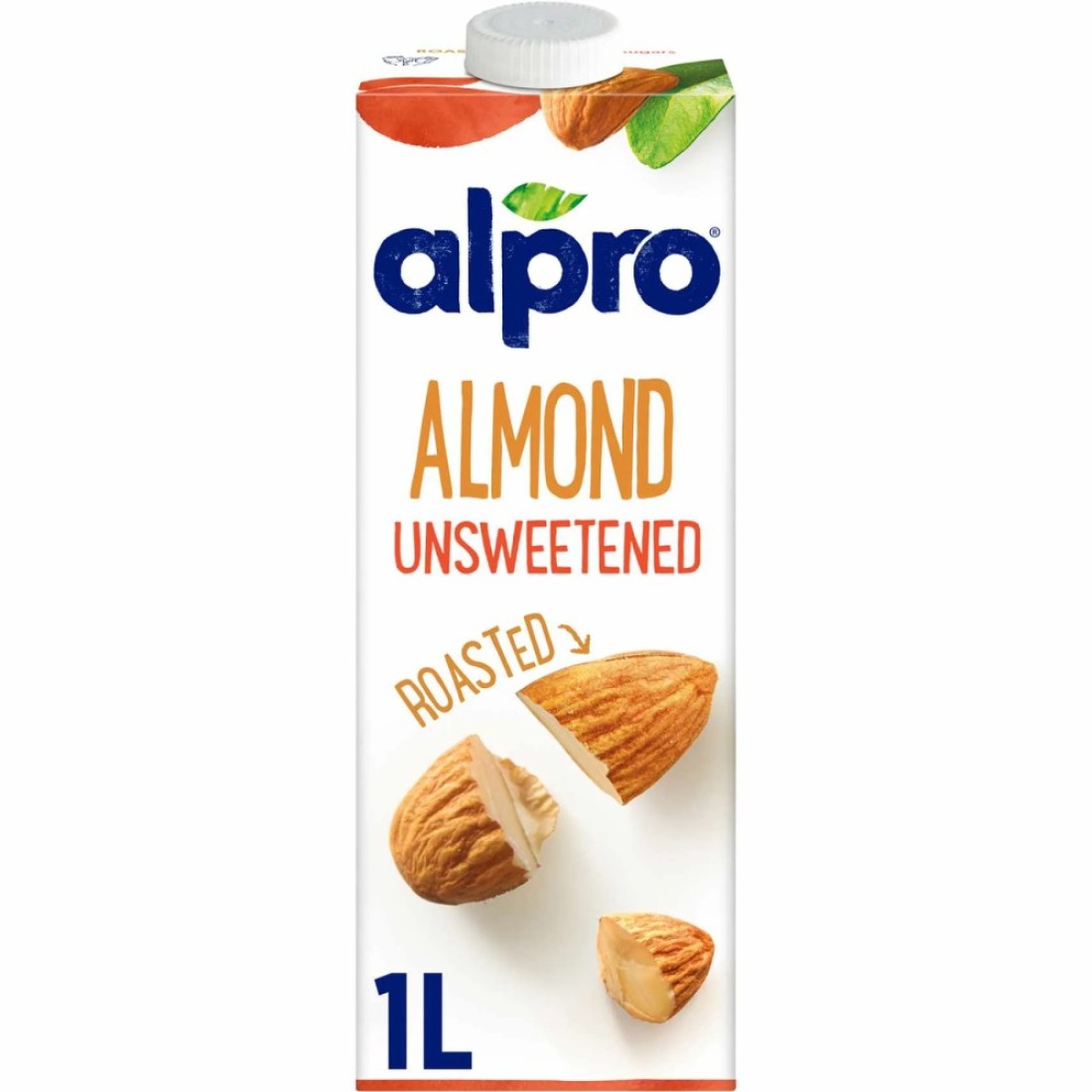 Alpro Almond Unsweetened Drink, 100% Plant-Based, Lactose Free 1L