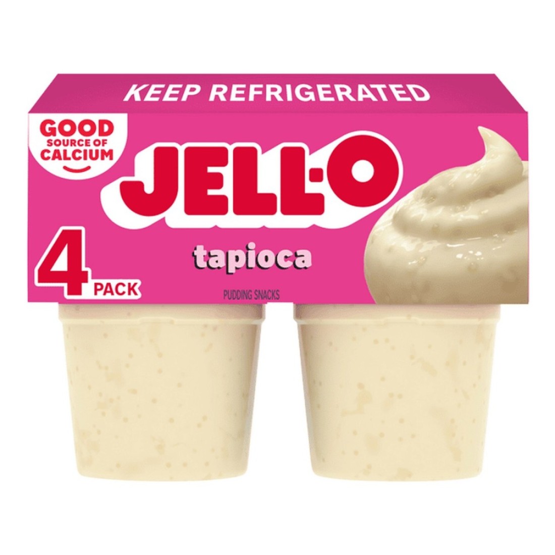 Jell-O Original Tapioca Ready To Eat Pudding Snack Cups 440g