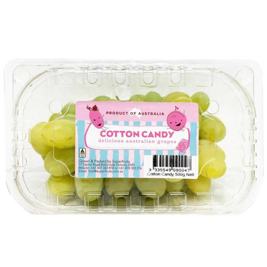 Premium White Grapes 500g