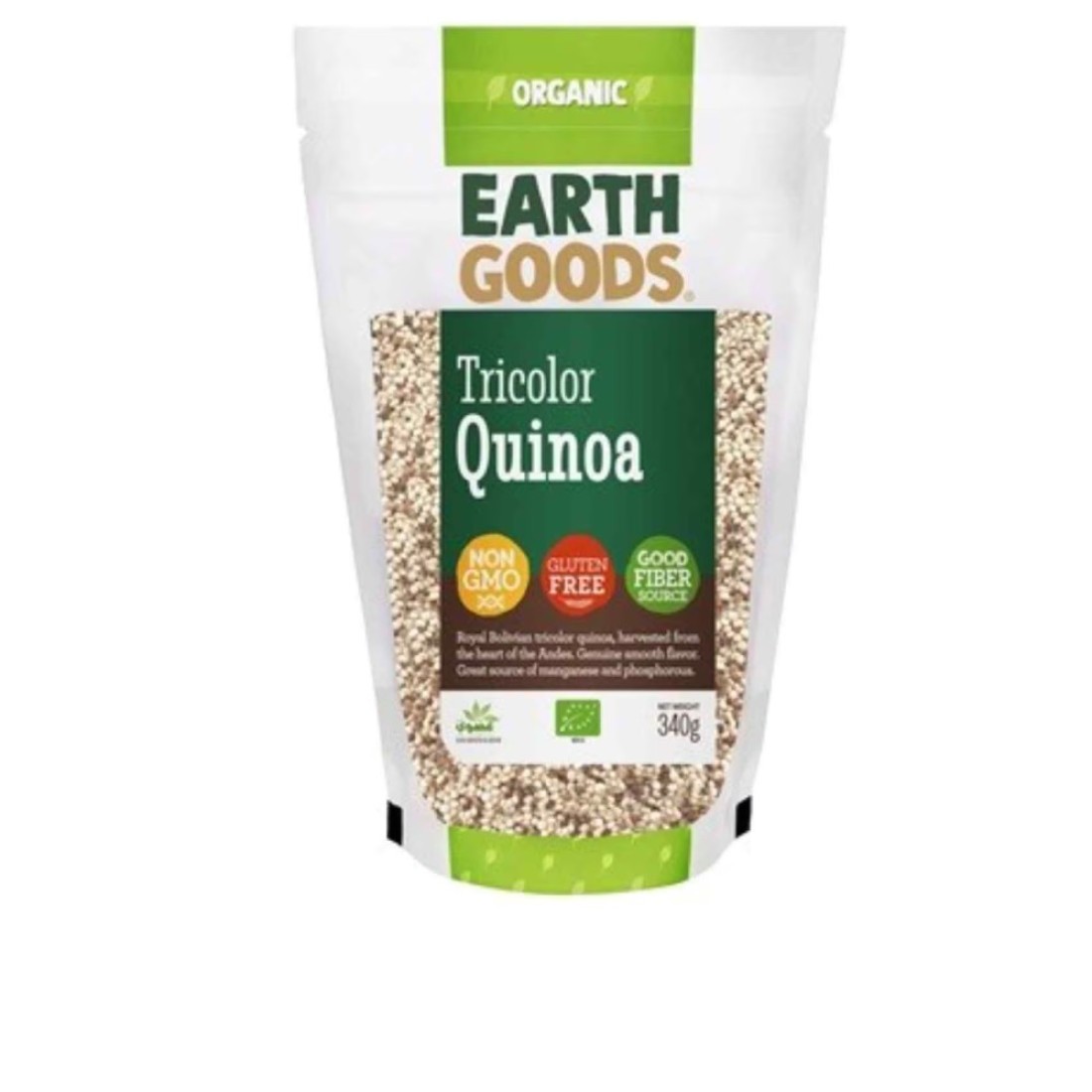 Earth Goods Organic Tricolour Quinoa 340g