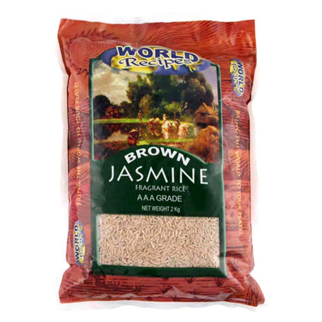 World Recipes Jasmine Brown Rice 2kg
