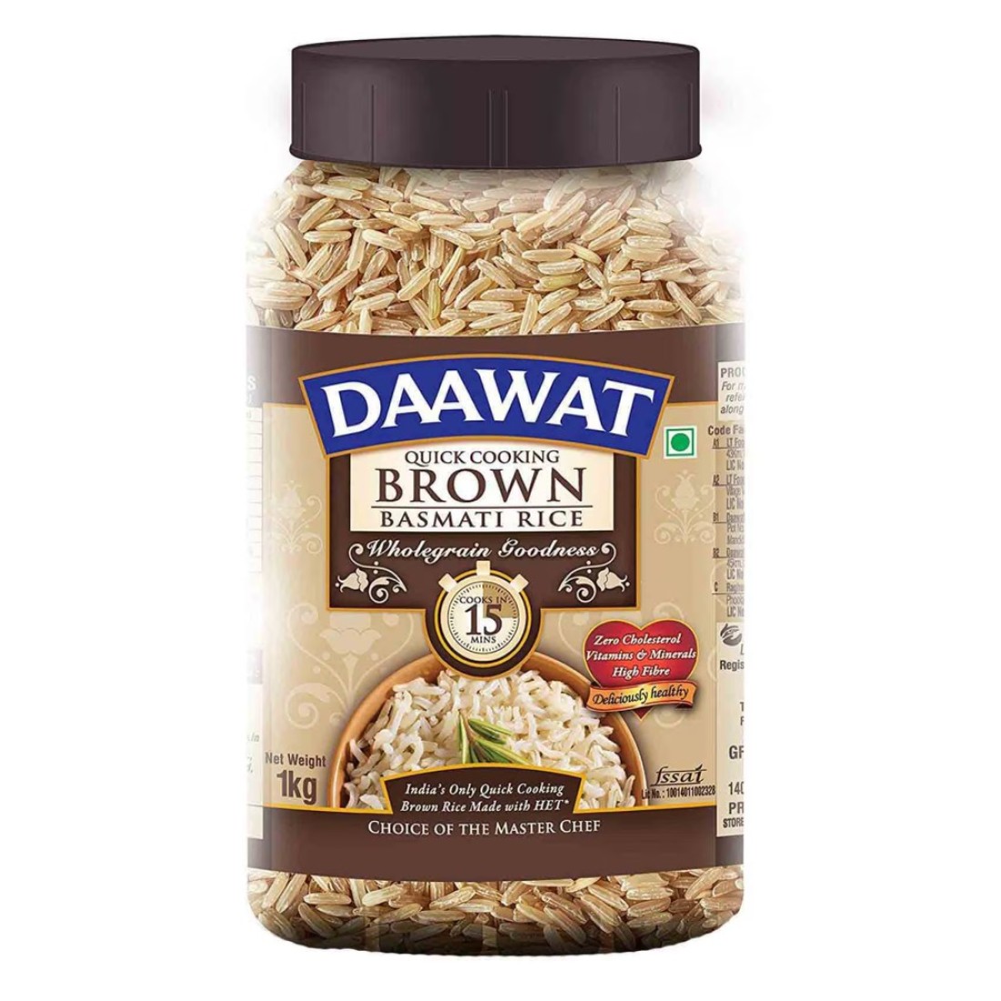 Daawat Brown Basmati Rice, 1kg