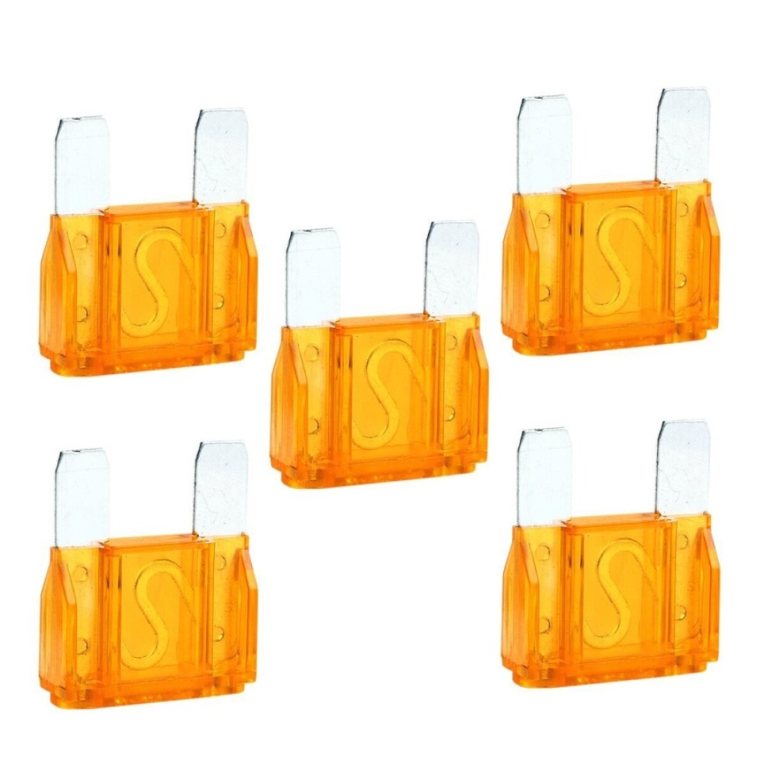 MAS King Auto Parts 5 Pcs 40 Amp Large Blade Style Maxi Fuse for Car RV Boat Auto 12V only