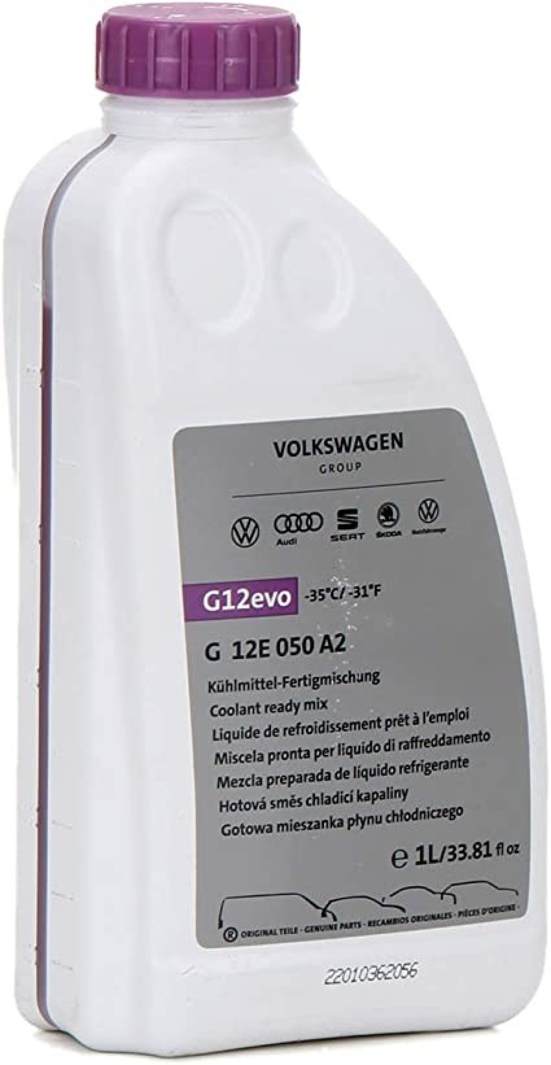 Volkswagen [VW, AUDI, SEAT, SKODA] G12evo Ready Mix Coolant Antifreeze - 1L
