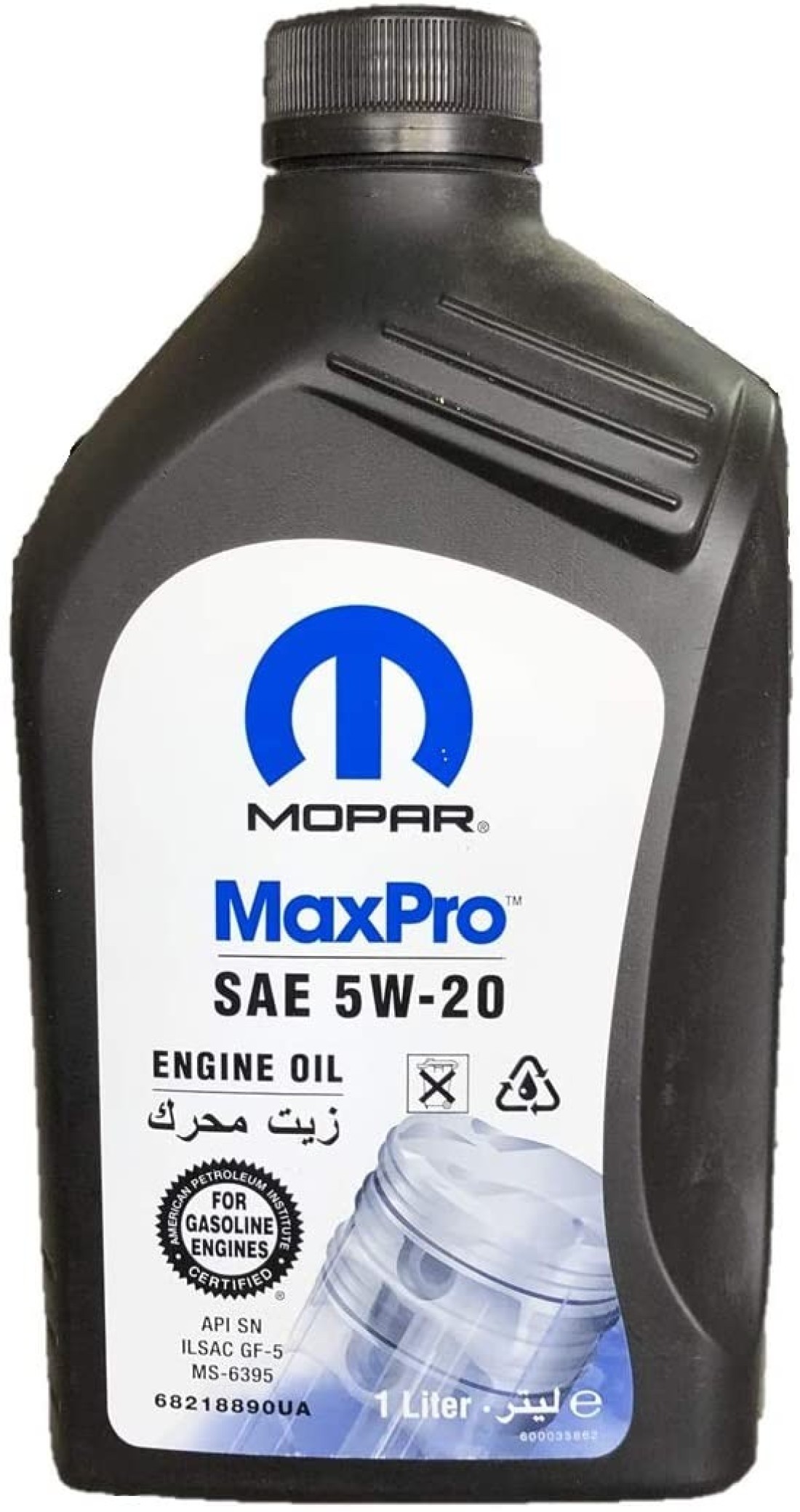 زيت محرك ماكس برو من موبار 5W-20 1L لسيارة جيب دودج كرايسلر