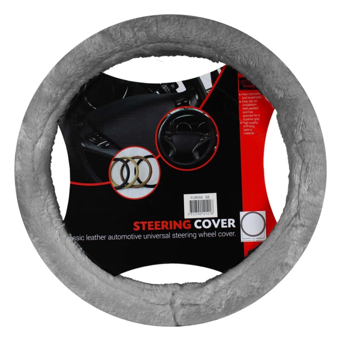 X-Cessories Universal Steering Wheel Cover Grey