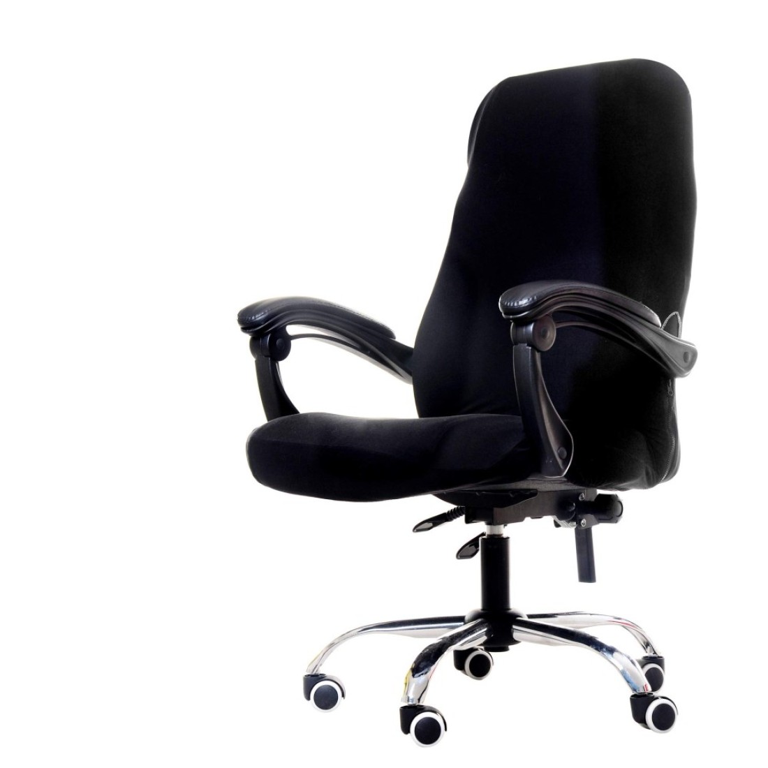Deisy Dee Computer Office Chair Covers for Stretch Rotating Mid Back Chair Slipcovers Cover ONLY Chair Covers C162 Black