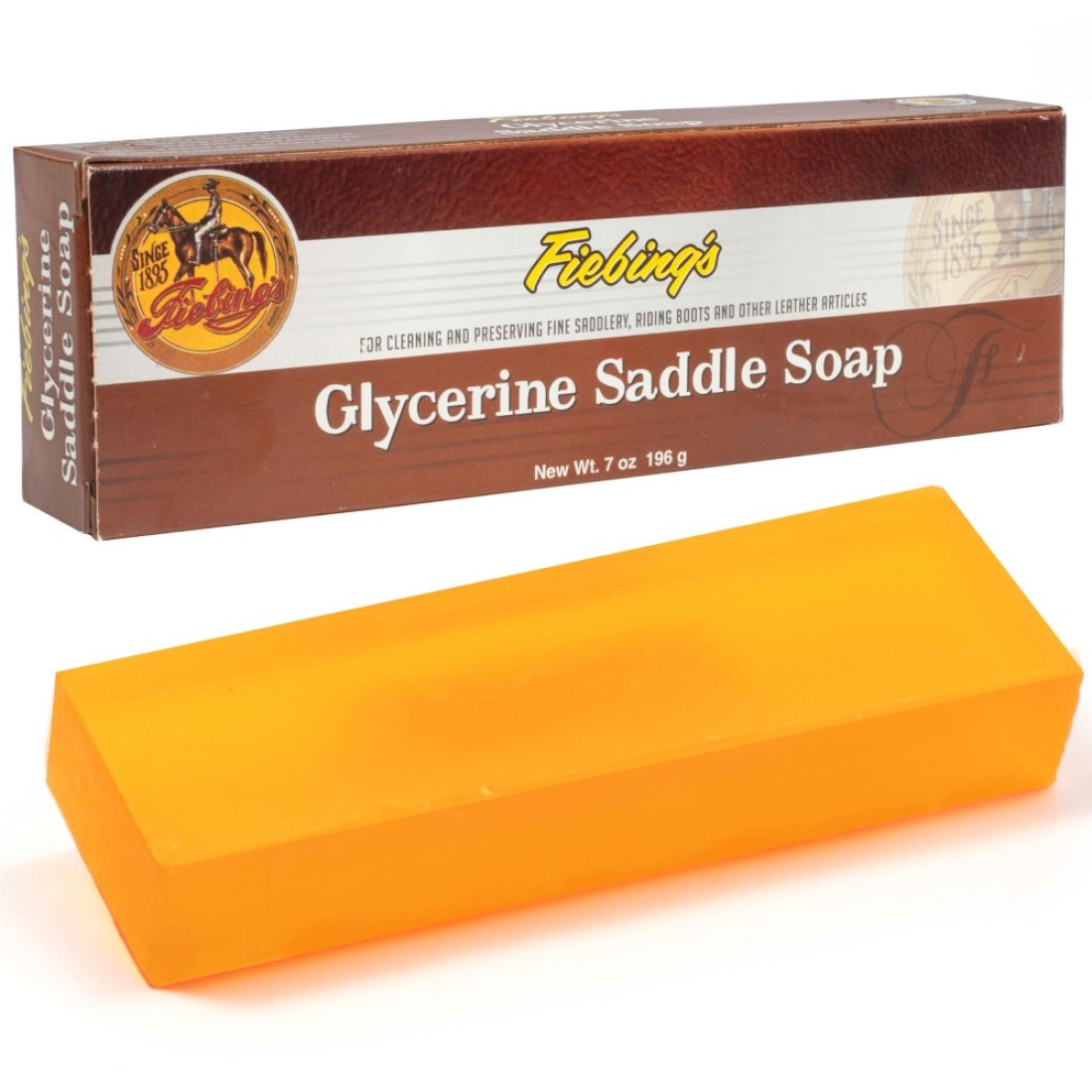 FiebingsGlycerine Saddle Soap for Leather Cleaner Conditioner Restorer for Car Seats Couches Shoes Purses Boots Bags Leather Goods 7 oz