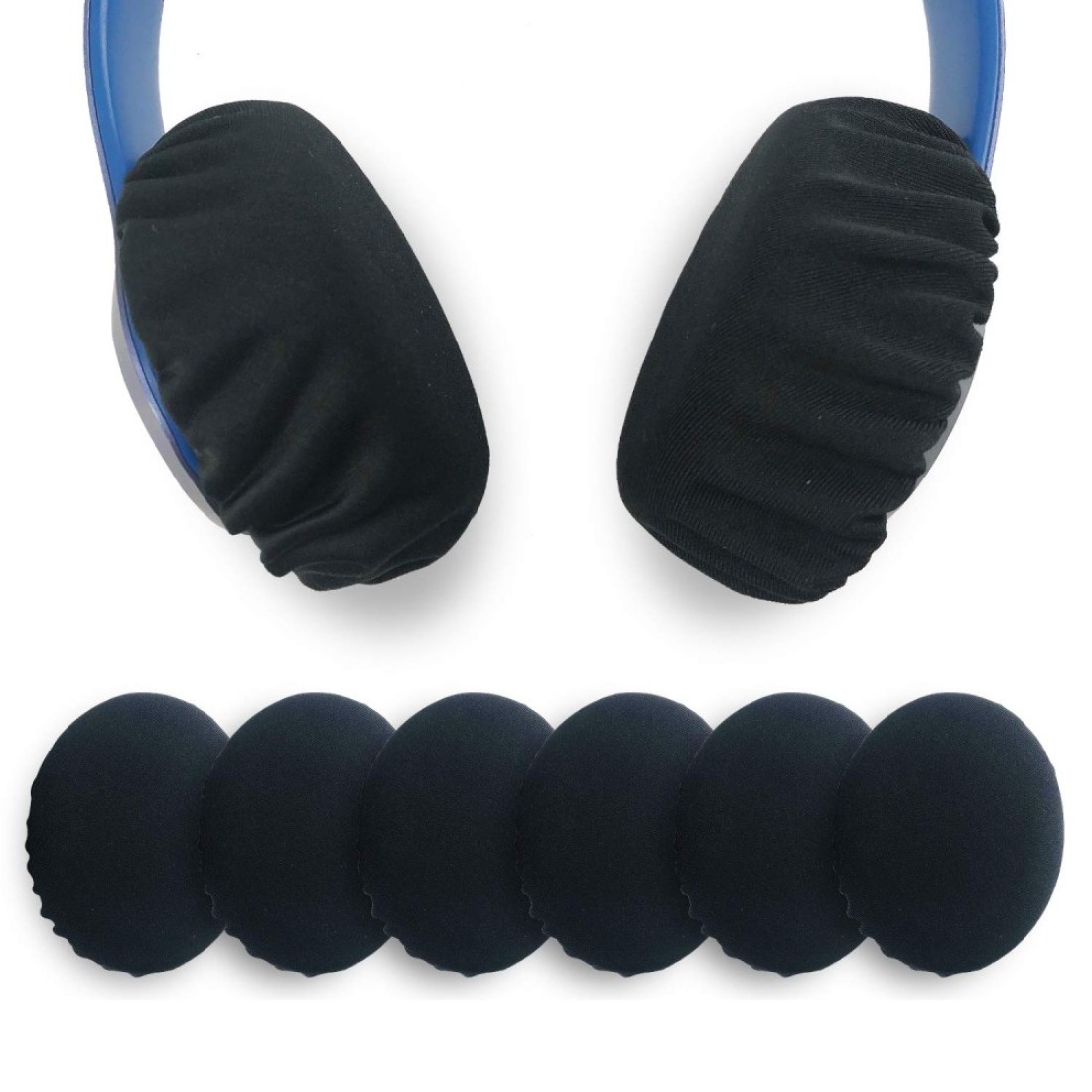 Xklmb 3Pairs Stretchable Fabric Headphone Covers/Washable Sanitary Ear pad,Earcup Earpad Covers Fit Most On Ear Headphones 8-11cm(3.14&quot; - 4.33&quot;) Earpads