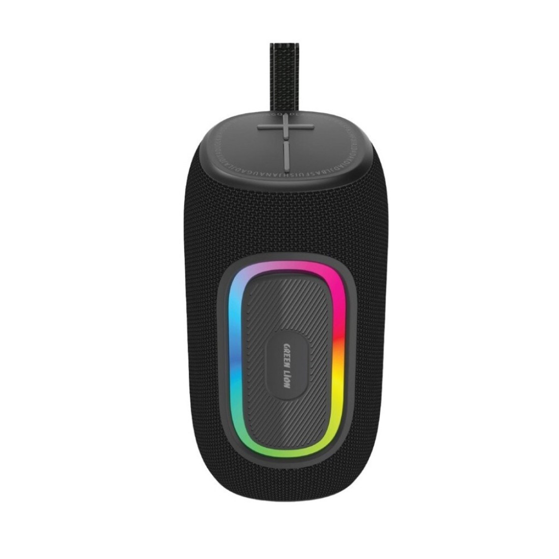 سماعة بورودو جرين لاين Pristone Pro اللاسلكية، بطارية 1200mAh، Bluetooth 5.2، مقاومة للماء IPX6، باس عميق، إضاءة RGB، راديو FM، دعم TF Card و USB، 7 ساعات وقت تشغيل - أسود
