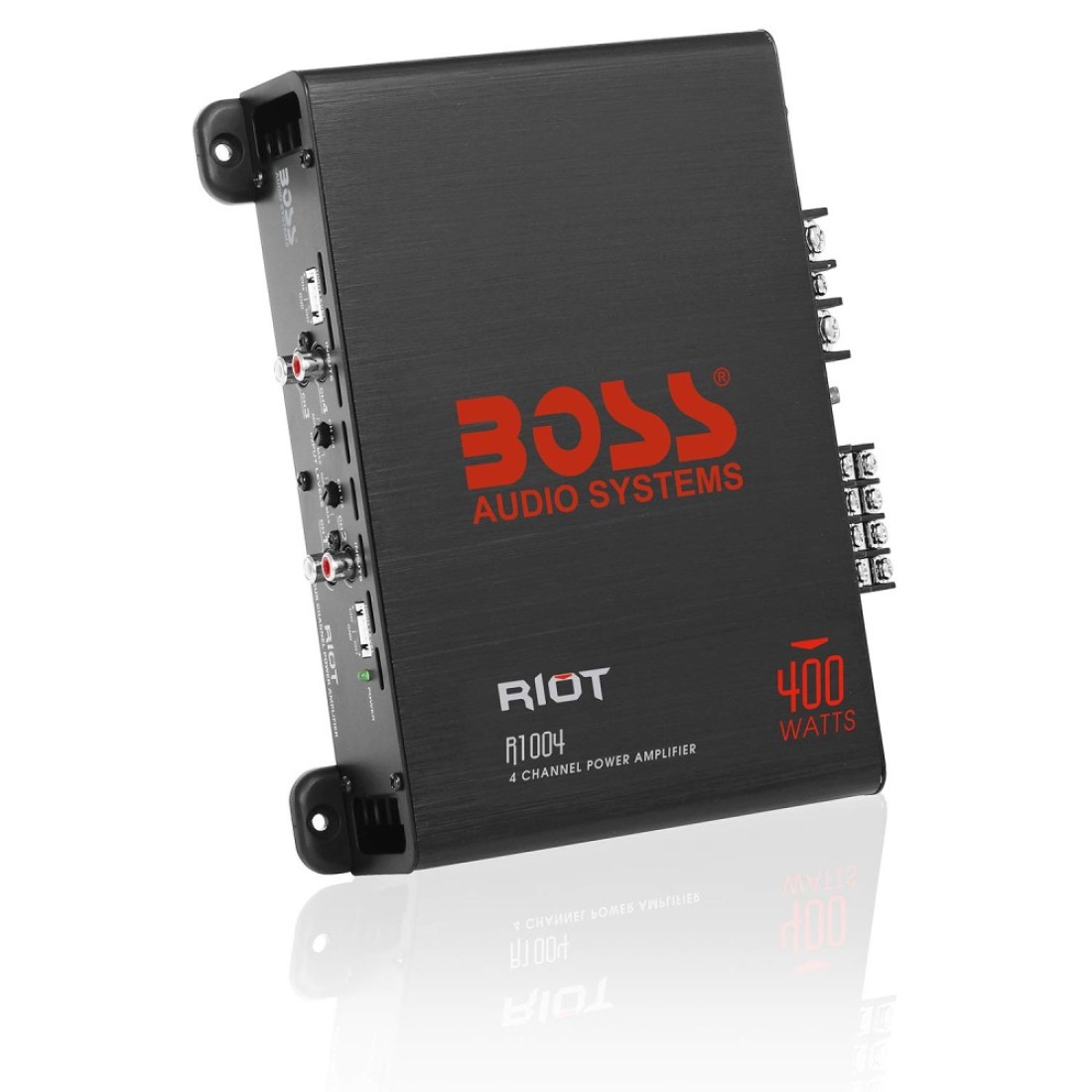 BOSS Audio Systems R3002 Riot Series Car Audio Amplifier 600 High Output 2 Channel 28 Ohm HighLow Level Inputs HighLow Pass Crossover Full Range Hook Up to Stereo and Subwoofer Class AB